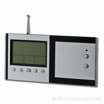 Aluminum Desktop Clock with FM Radio